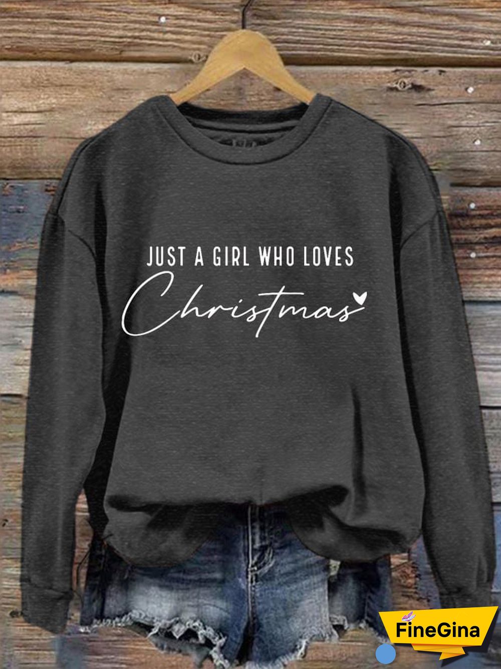 Women's Just A Girl Who Loves Christmas Sweatshirt