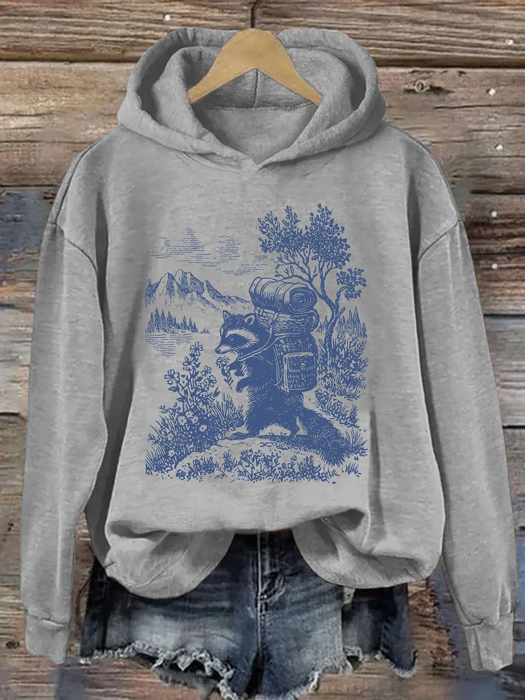 Raccoon Hiking Hoodie