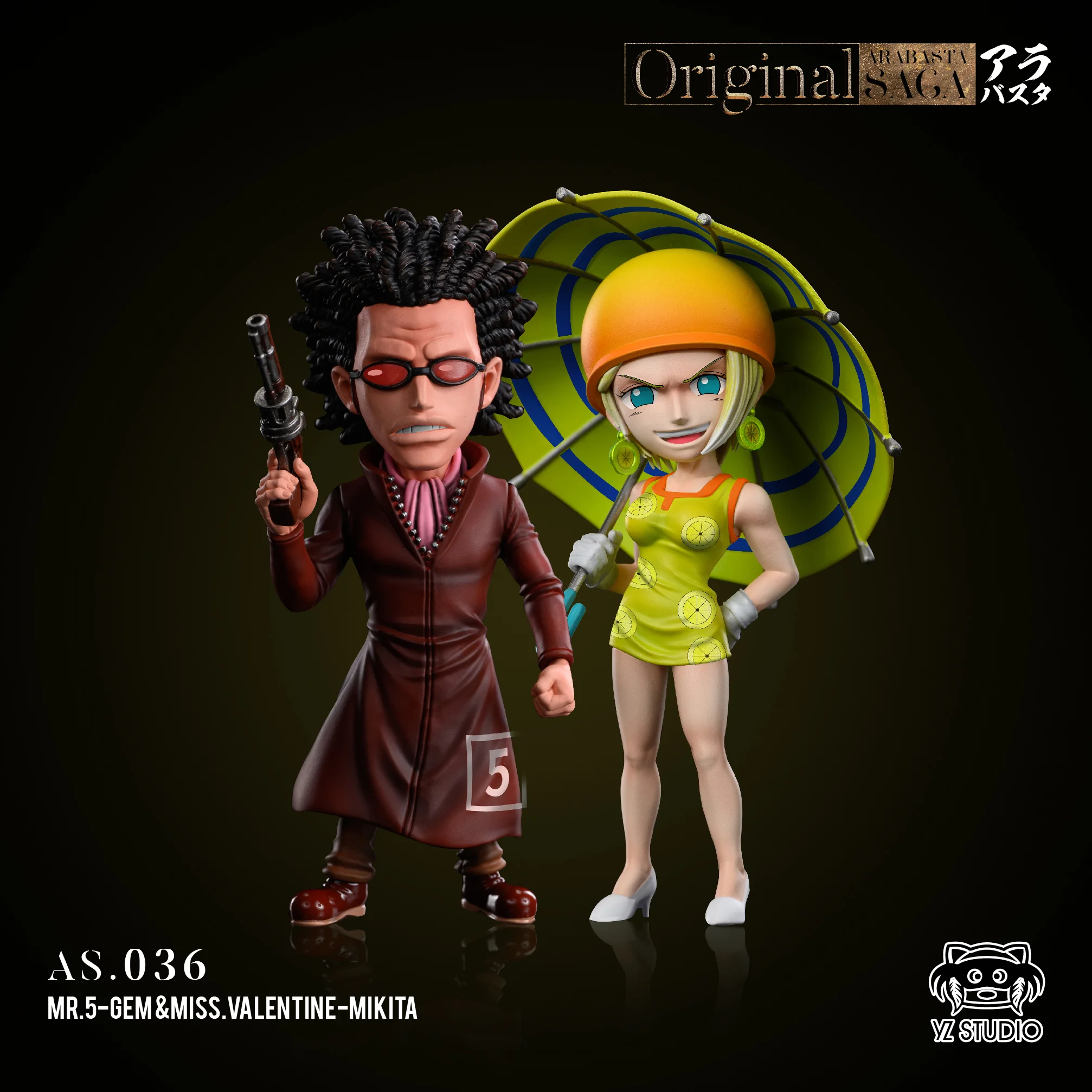 ONE PIECE ミスター5 ガレージキット　フィギュア Baroque Works Mr. 5 & Miss Valentine Day - ONE PIECE Statue - YZ