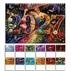Beauty 2027 DIY Diamond Painting Calendar for Adults Wall Ornaments Diamonds Arts Dates 11.81x9.45 Inch Gem Painting Art Walls Date for Home Business Office Planning Decor