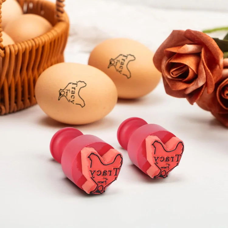 Personalized Egg Stamp Custom Chicken Egg Stamp, Farm, Chicken Coop Name Stamp, Farm Egg Label, Chicken Lover Gift