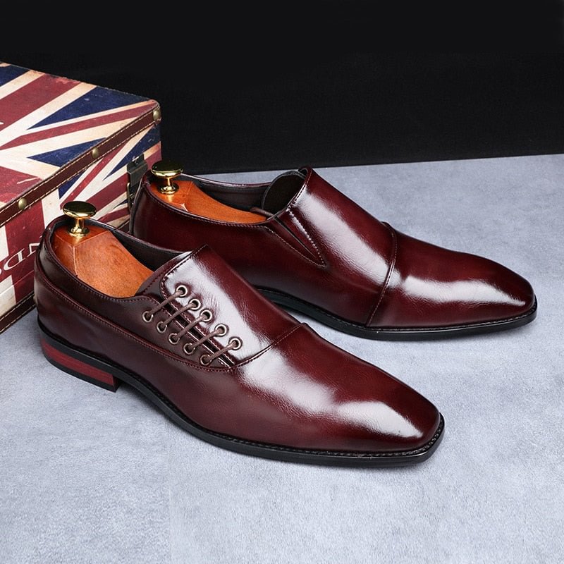 Fashion Business Dress Men Shoes New Classic Leather Men'S Suits Shoes Fashion Slip On Dress Shoes Men Oxfords iop0