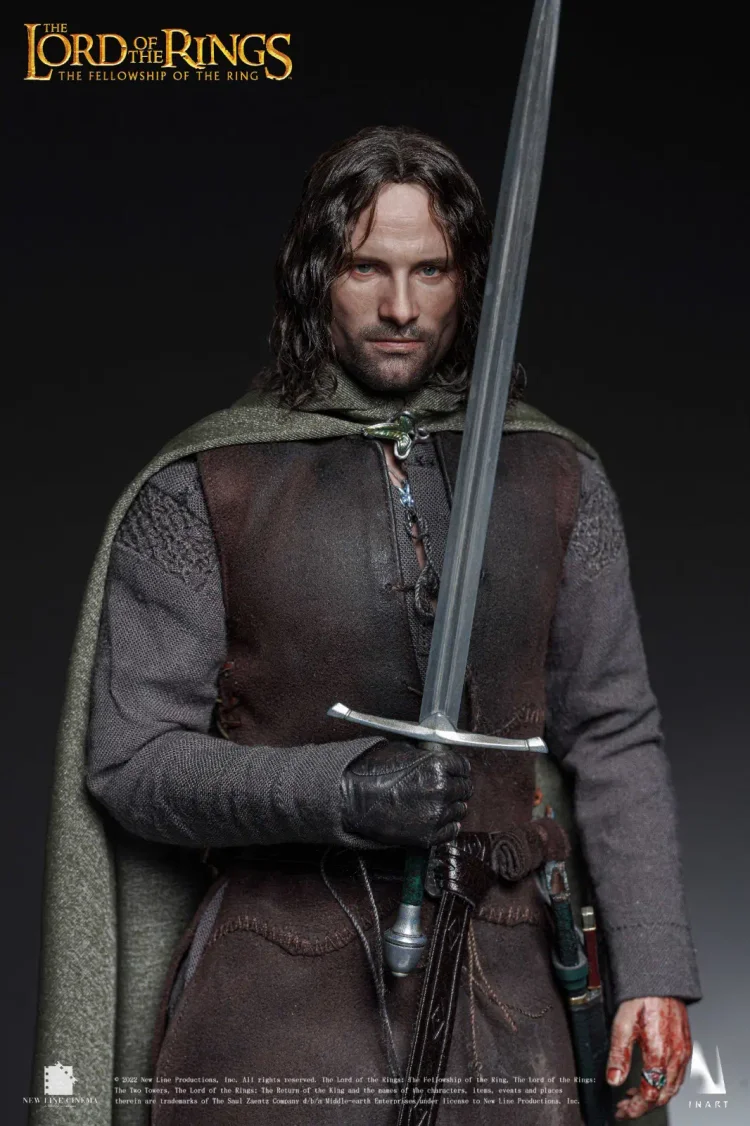 Pre-order InArt The Lord Of The Rings The Fellowship Of The Ring Aragorn 1/6 Action Figure (Standard Version)(Sculpted Hair)/(Premium Version)(Rooted Hair)
