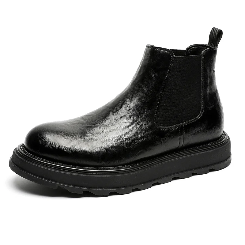 Colourp Colourp Boots Men's Fall Locomotive Smoke Boots High Bang Martin Boots 23321-J