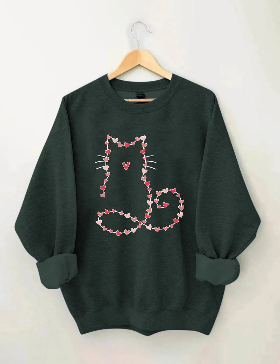 Cat Valentine Heart Sweatshirt