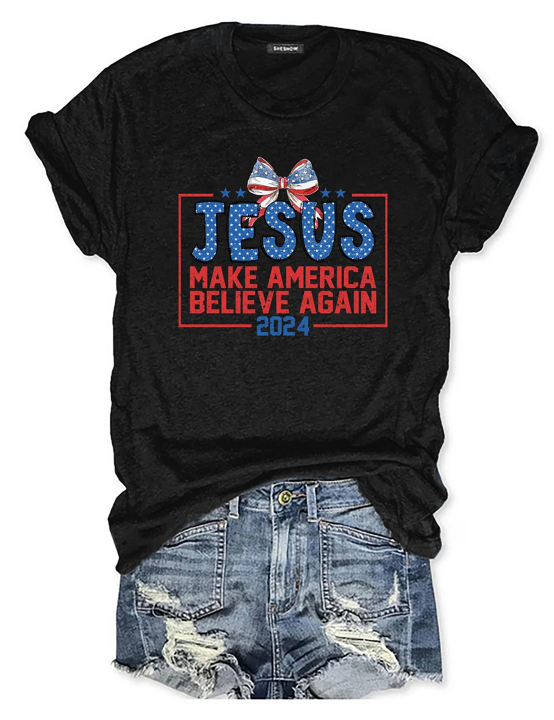 Jesus 2024 Make America Believe Again T-shirt