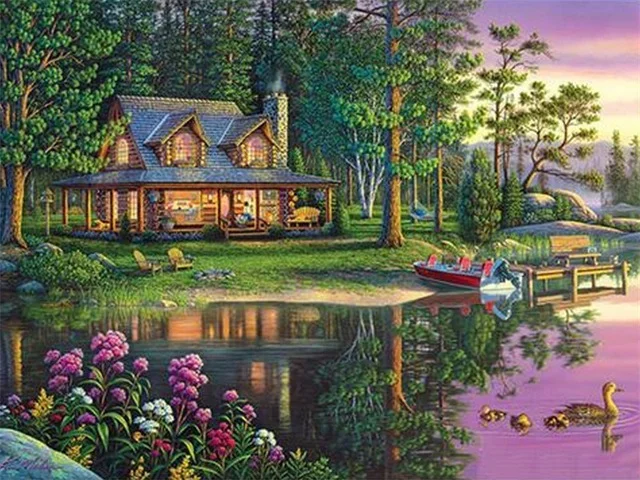 Diamond Painting - Full Round/Square Drill - Scenery(30*40 - 50*60cm)