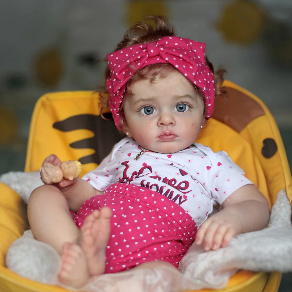 [Special Offer] 20 Inches Realistic Reborn Baby Toddler Doll Girl Lasy with Brown Hair Best Gift Ideas with Heartbeat💖 & Sound🔊 -Creativegiftss® - [product_tag] RSAJ-Creativegiftss®