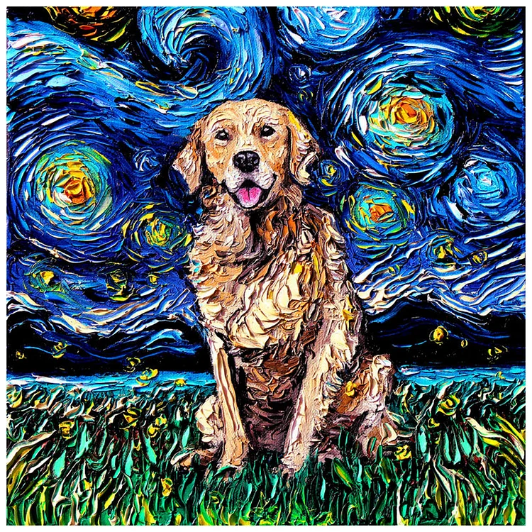 Puppy - Painting By Numbers - 40*40CM gbfke