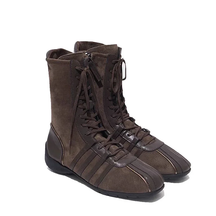 Retro Knight Ankle Female Knee-high Niche Boots