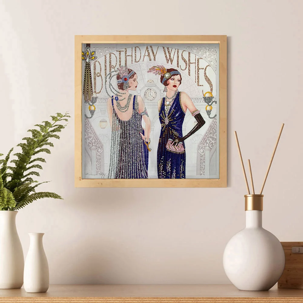 Special Shape Diamond Painting 40*40cm - Noblewoman