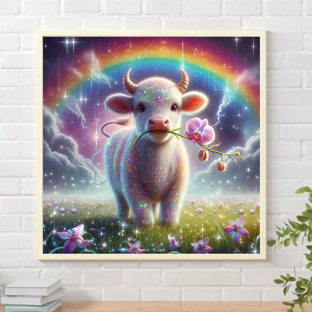 Diamond Painting - Full Square Drill - Cow(Canvas|40*40cm)