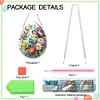 DIY Easter Egg Flower Bird Acrylic Special Shaped Diamond Painting Hanging Pendant