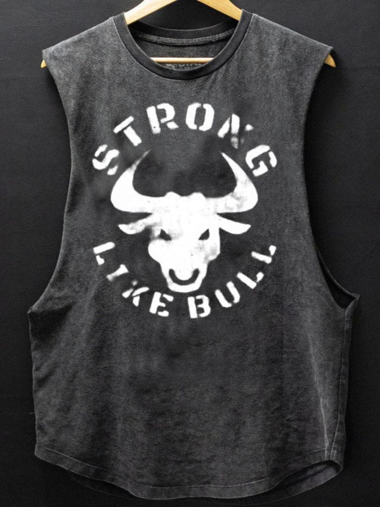 Strong Like Bull Scoop Bottom Cotton Tank / Rvogue / Rvogue