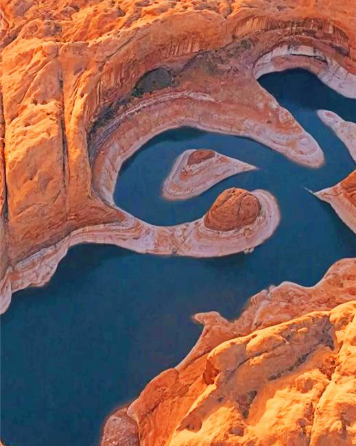 

Canyon Lake Powell – Paint By Numbers - 40*50CM, 501 Original