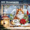 2D Flat Christmas Print DIY Diamond Painting Desktop Ornaments Kit Table Decor