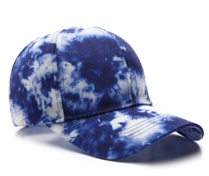 Women’s Streetwear Tie Dye Curved Eaves Baseball Cap
