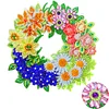 DIY Diamond Painting Wreath - Flower