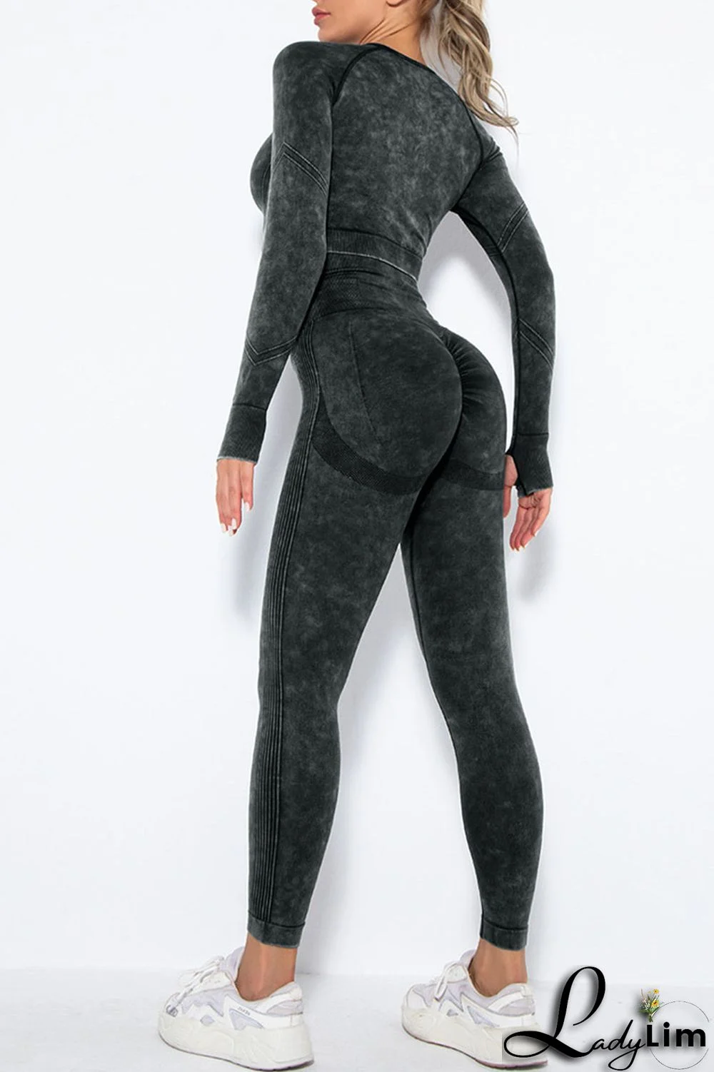 Purple Casual Sportswear Print Split Joint O Neck Long Sleeve Two Pieces