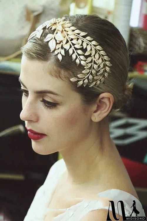 Metal Leaves Headband