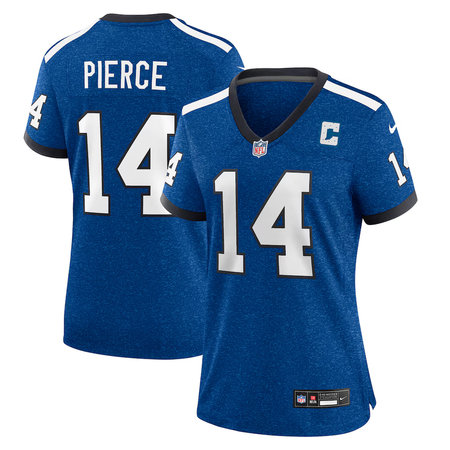 Women's Indianapolis Colts #14 Alec Pierce Nike Royal Indiana Nights Alternate Game Jersey