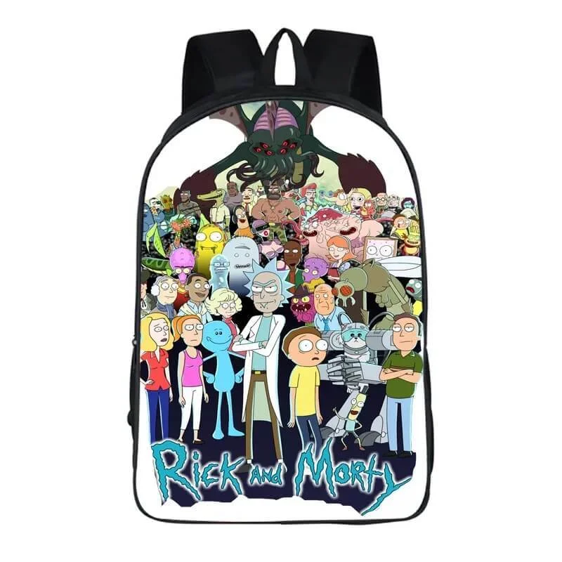 Buzzdaisy Anime Rick And Morty #9 Cosplay Backpack School Notebook Bag