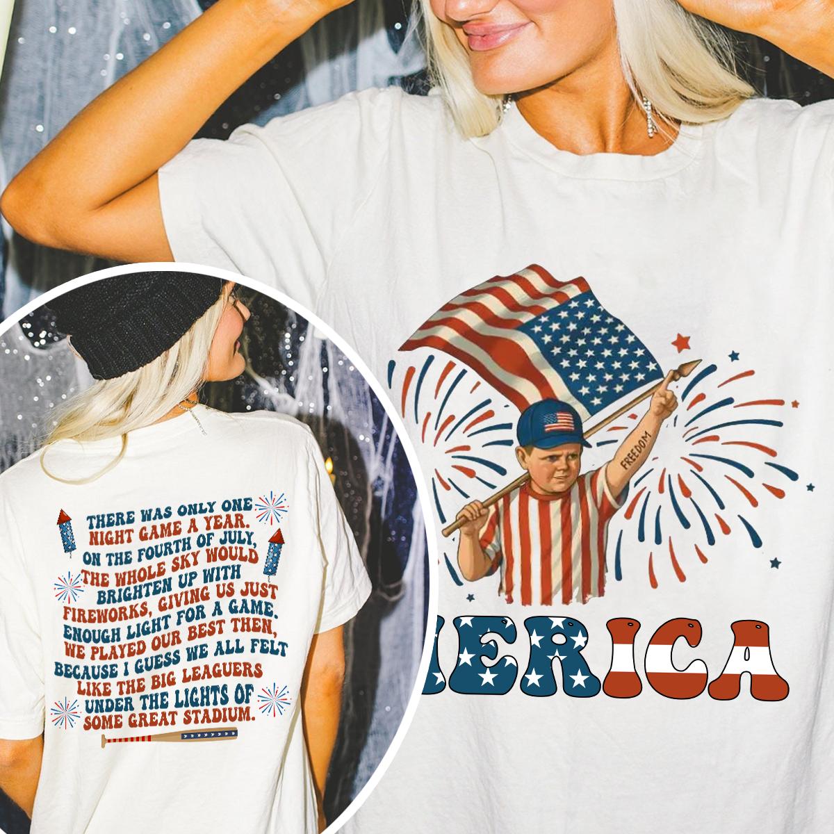Loveyoufancy Two-sided The Sandlot 4th of July Shirt, Sandlot Movie Sweatshirt, Benny The Jet