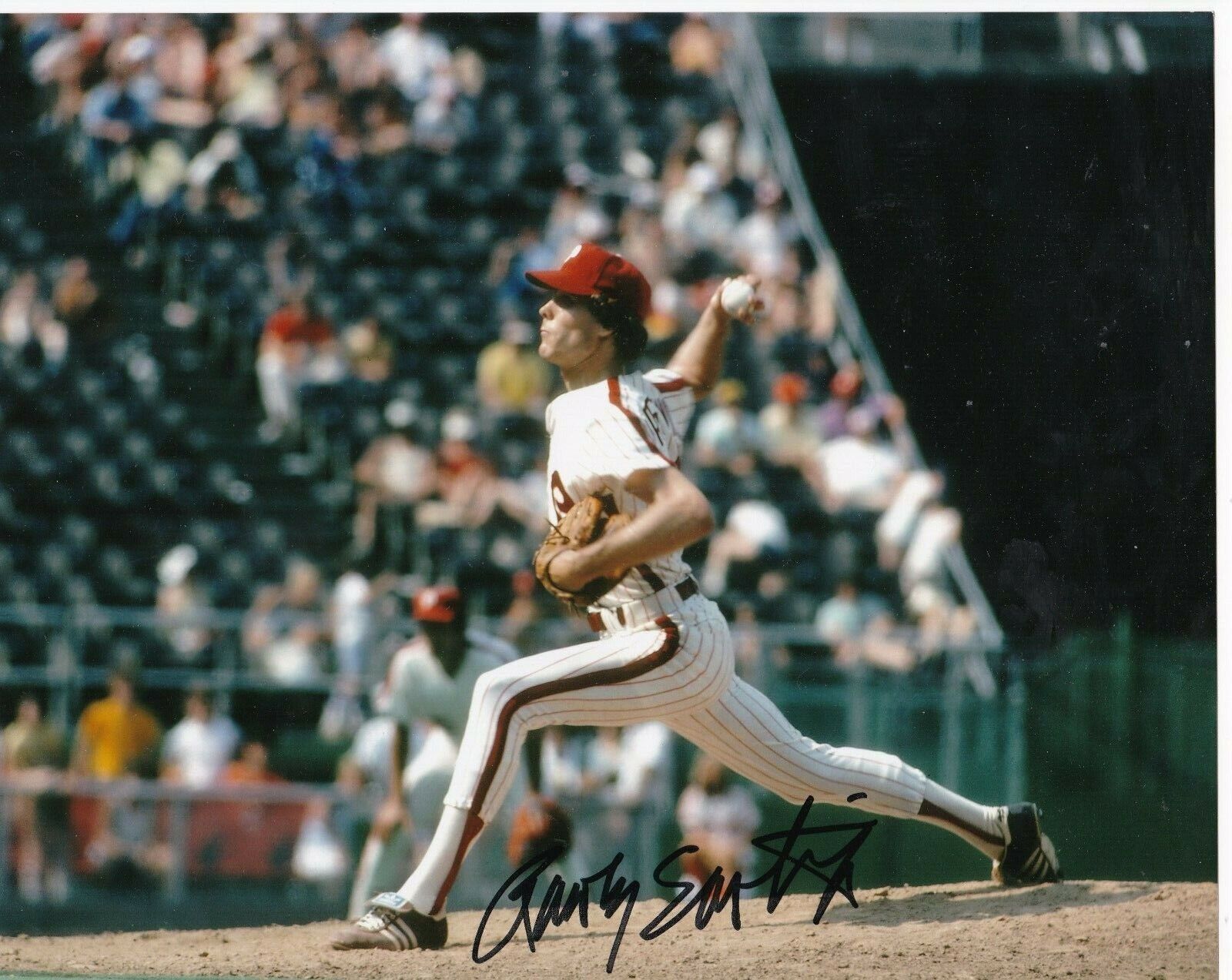 RAWLY EASTWICK PHILADELPHIA PHILLIES ACTION SIGNED 8x10