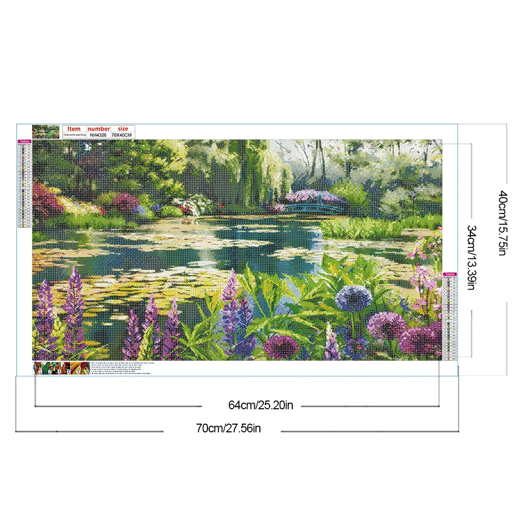 2pcs Diamond Painting - Full Round Drill - Landscape(Canvas|70*40cm)