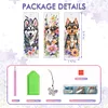 (US Only)3Pcs Dog DIY Diamond Painting Bookmarks for Book Lovers Mosaic Art Supplies
