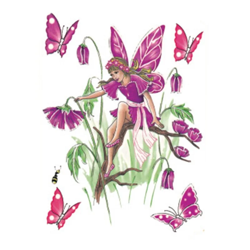 Pink Bloom Rose Water Transfer Fake Tattoo Stickers Women Body Chest Art Temporary Waist Bracelet Flash Tatoos Flower For Girl