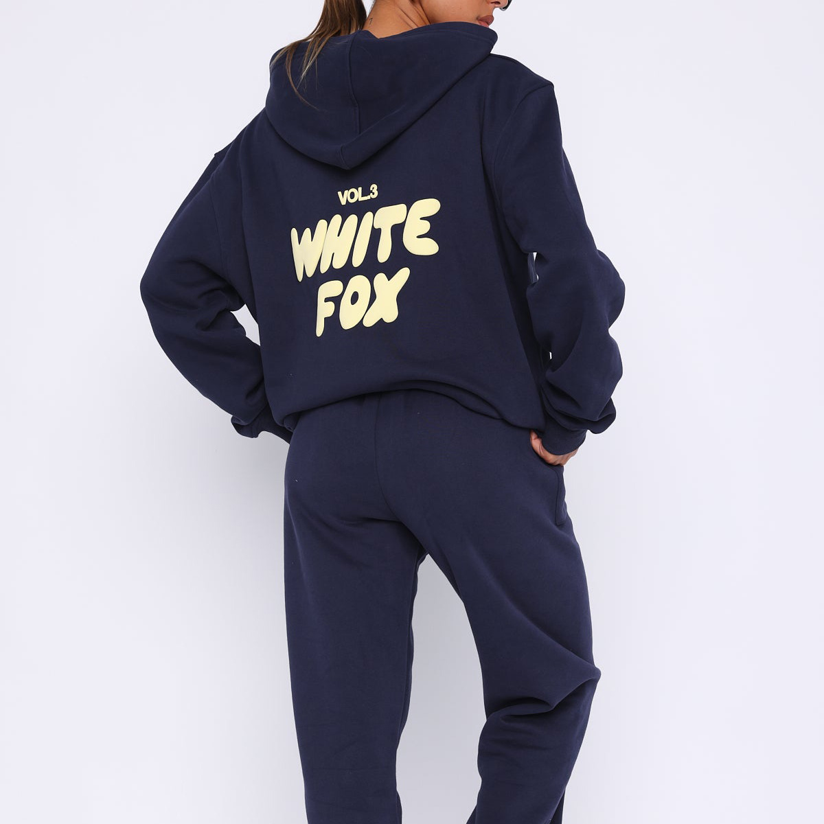 Fashion Sports LOGO Long Sleeve Pullover Hooded Sweatshirt Two Piece Set