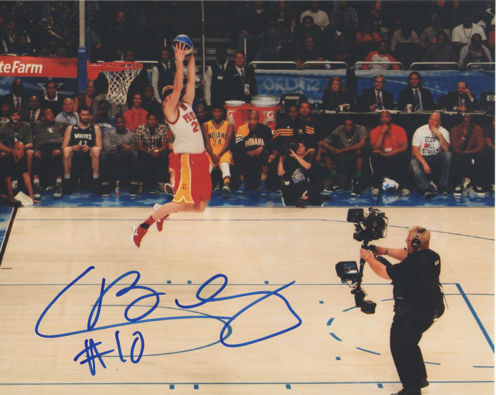 Chase Budinger MN *Minnesota Timberwolves* Signed 8x10 Photo Poster painting B2 COA GFA