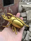 Clockwork beetle toy insect beetle simulation animal rhinoceros beetle electroplating mechanical model