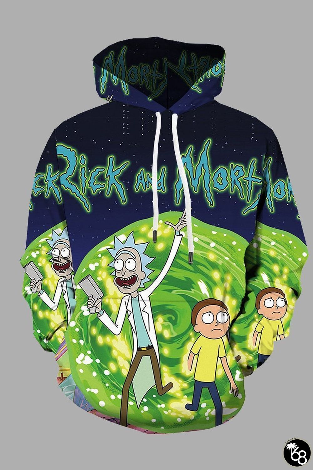 Hiphop 3D Cool Cartoon Printed Hoodie Sweatshirt | 168DEAL