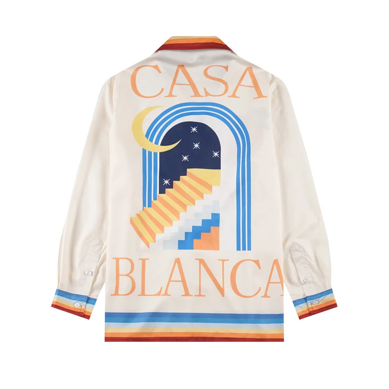 Casablanca 2023 new silk long-sleeved shirt