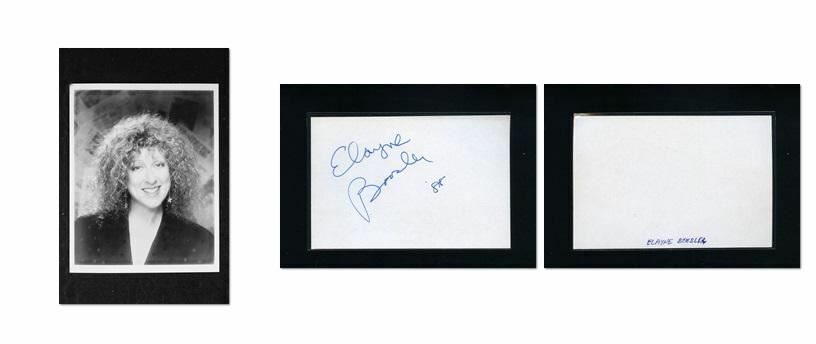 Elayne Boosler - Signed Autograph and Headshot Photo Poster painting set - comic comedian