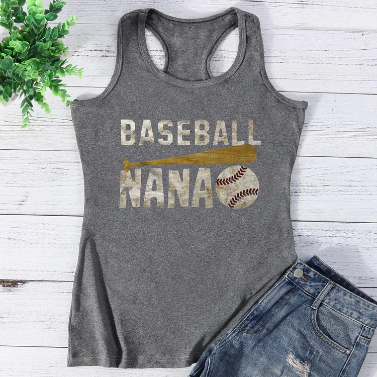 Baseball Nana Vest Top-Annaletters