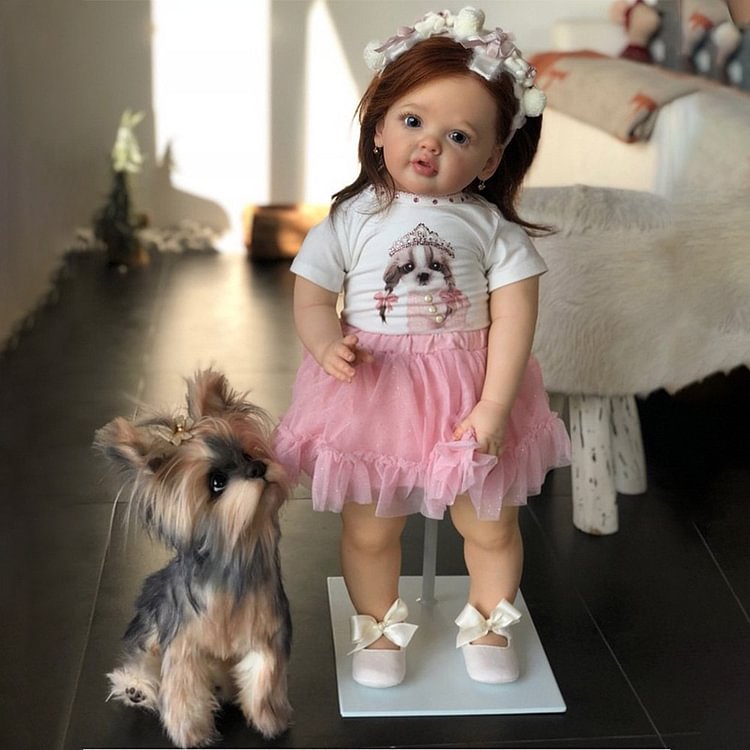 Realistic Soft Silicone Vinyl Body Reborn Baby Dolls Girl 22'' Beautiful Damla with Amazing Gift Box Minibabydolls® Minibabydolls®
