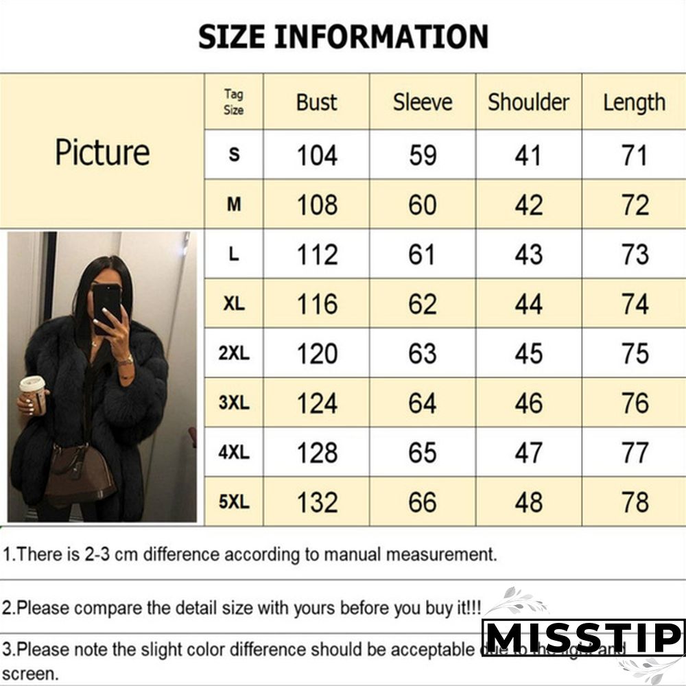 Women Winter Top Fashion Faux Fur Coat Elegant Thick Warm Outerwear Fake Fur Ladies Jacket Coat