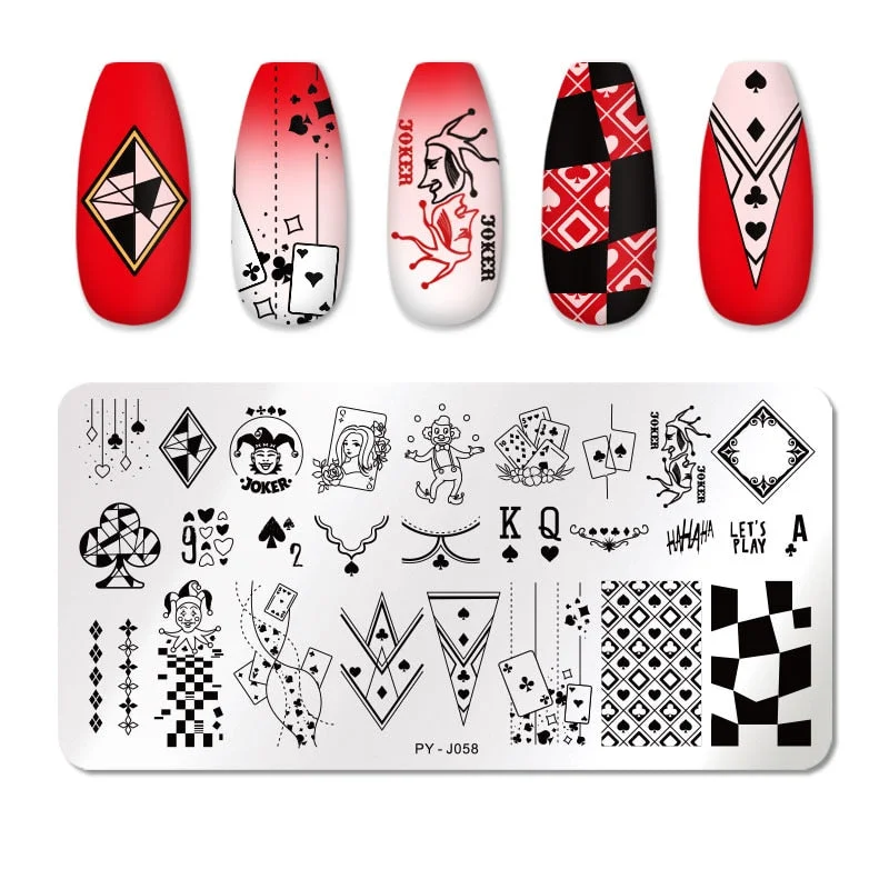 PICT YOU Nail Stamping Plates Wacky Characters Pattern Nail Art Plate Stencil Line Pictures Christmas Theme Image Plates Mold