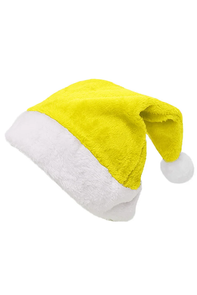 Ciciful Santa Claus Velvet Fur Trimmed Hat