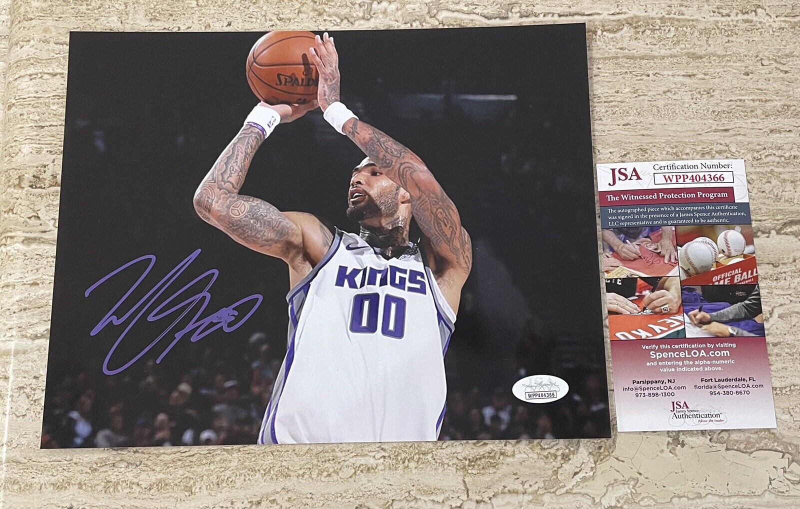 Willie Cauley-Stein Kings Mavericks Autographed Signed 8X10 Photo Poster painting JSA COA