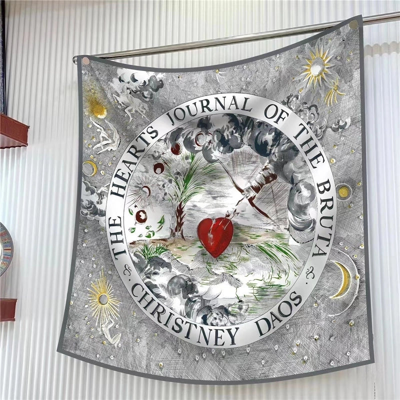 90cm * 90cm Hangzhou High Quality Twill Forged Large Square Scarf Fashion Printed Scarf Sunscreen Shawl Scarf