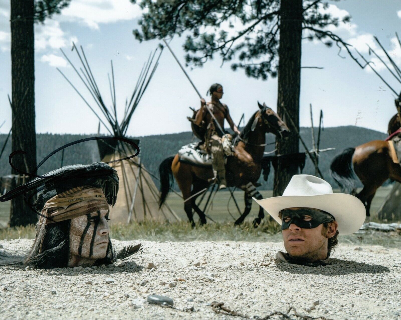 ARMIE HAMMER signed (THE LONE RANGER) Movie 8X10 Photo Poster painting *John* autograph W/COA #5