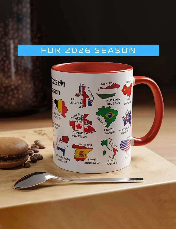 Formula 2026 Season Calendar Mug