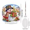 Christmas Snowman Diamond Dot Painting Ornament DIY Double Sided Acrylic
