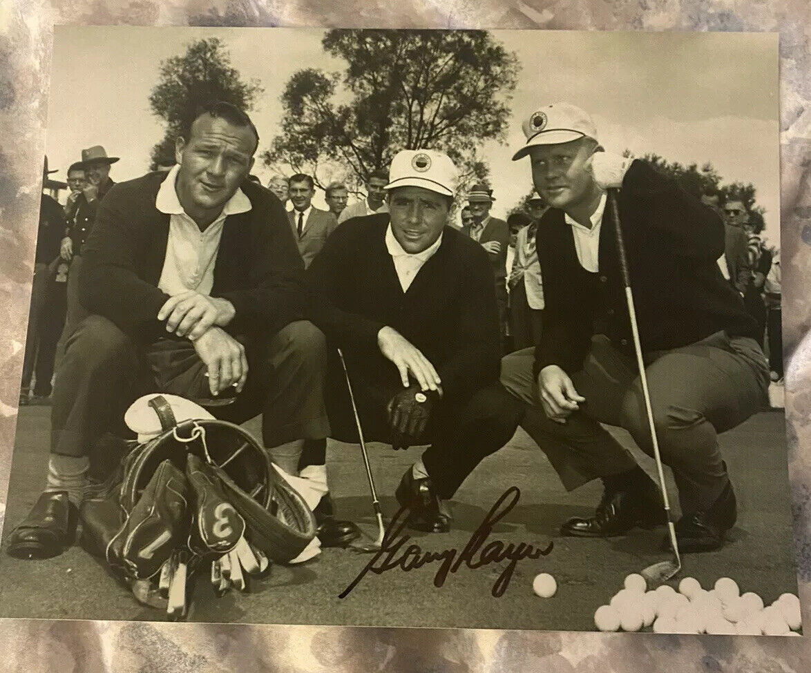 Gary Player signed autographed 8x10 Photo Poster painting Arnold Palmer Jack Nicklaus