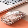 Transparent Wireless Bluetooth Mouse Silent Ergonomic Laptop Tablet Mouse