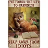 Cat on Chair - Metal Tin Signs(12*16Inch) - Animal